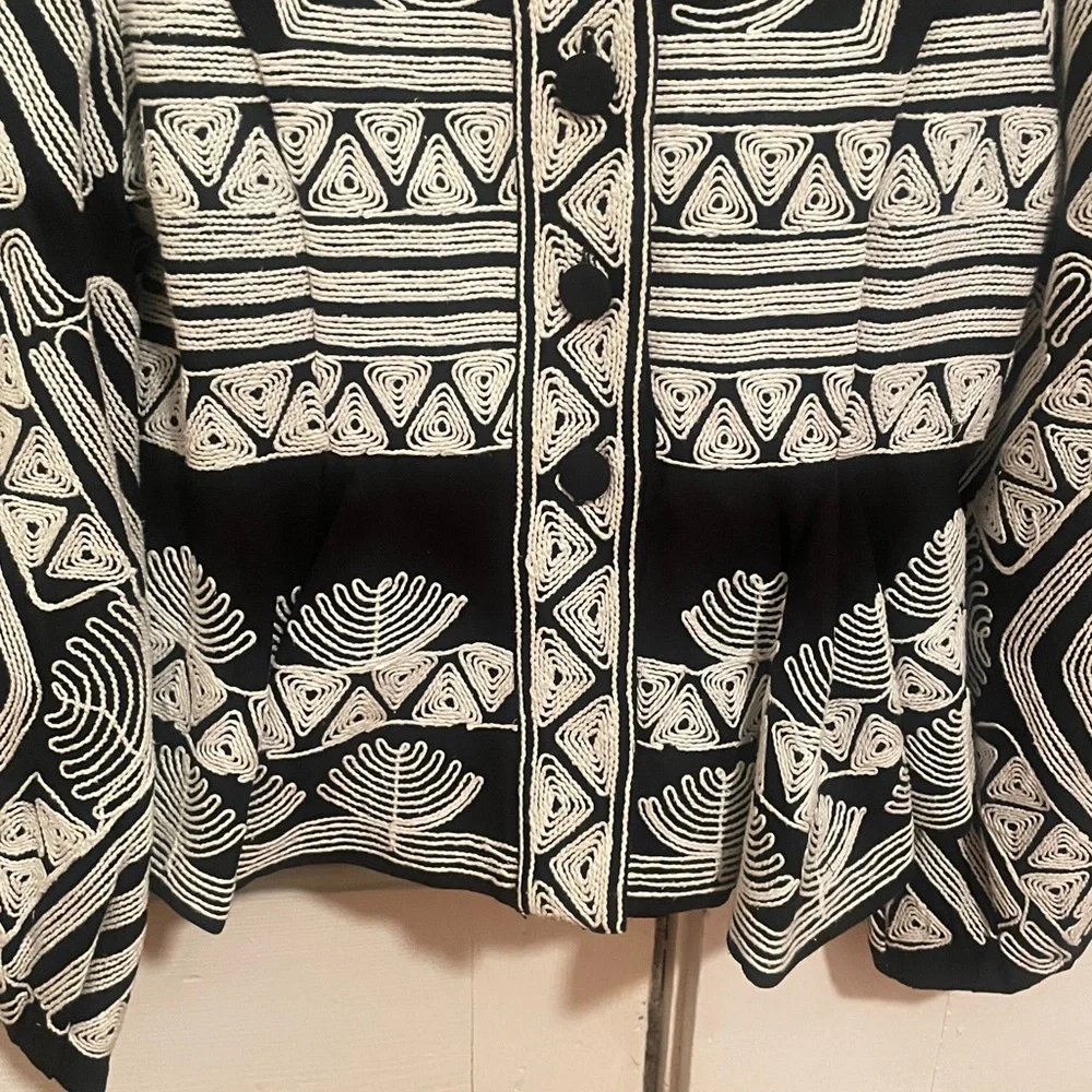 New Antonio Melani x Jennifer Sumko Kathleen Embroidered Twill Quilt Jacket 4 - Picture 7 of 14